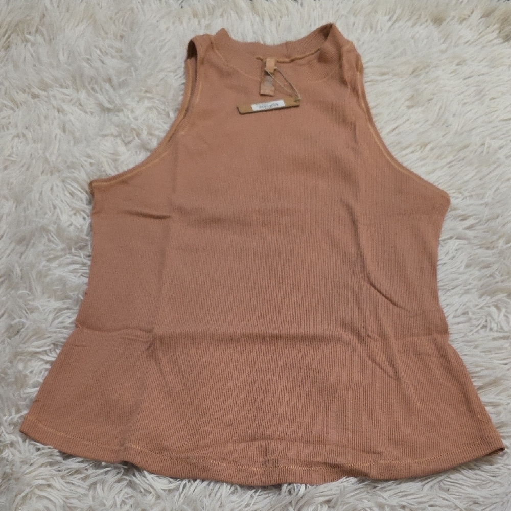 SKIMSCotton Rib Mock Neck Tank In Sedona 3X, 4X NWT